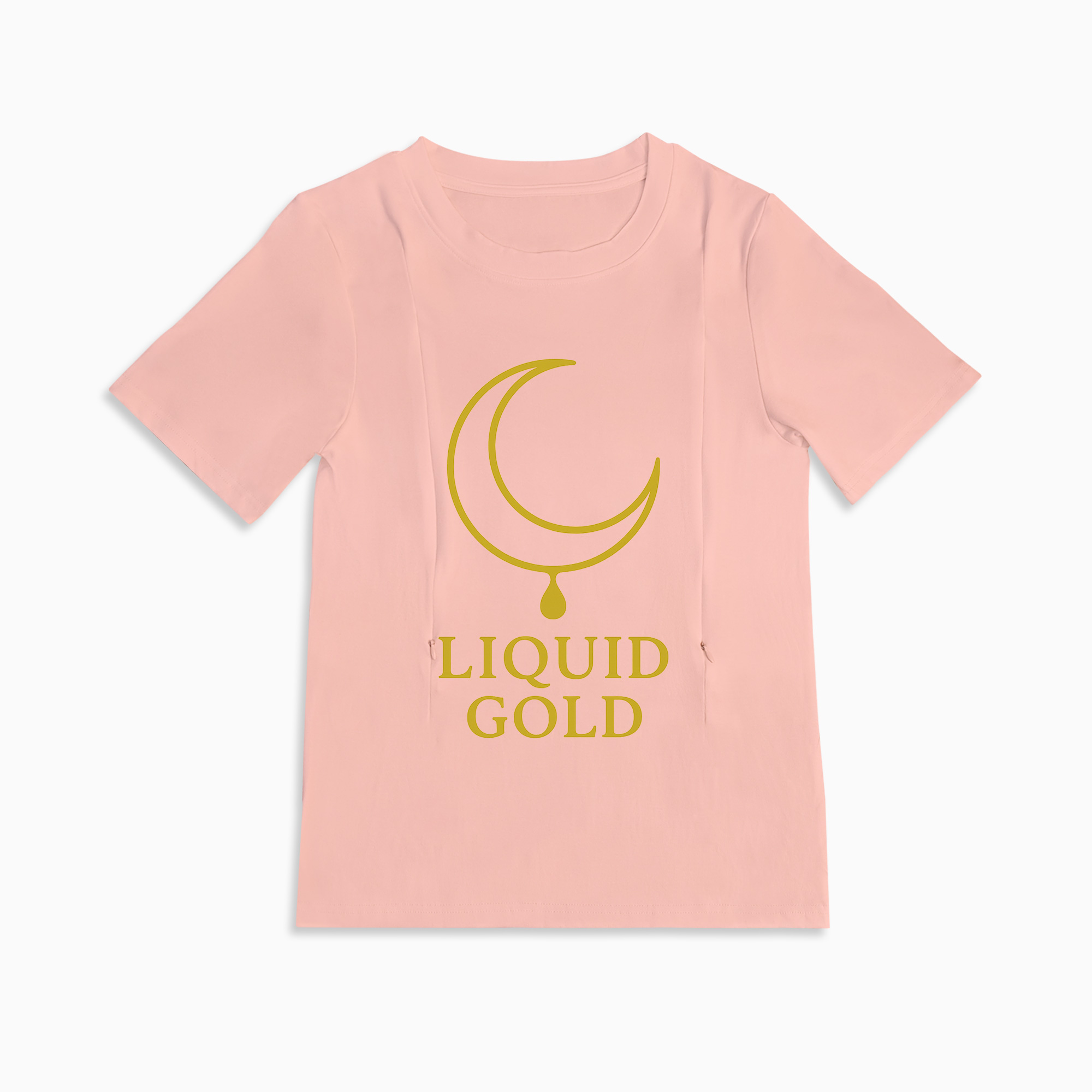 Totkeeps "liquid Gold" Tee | The Perfect Zipper Nursing Shirt