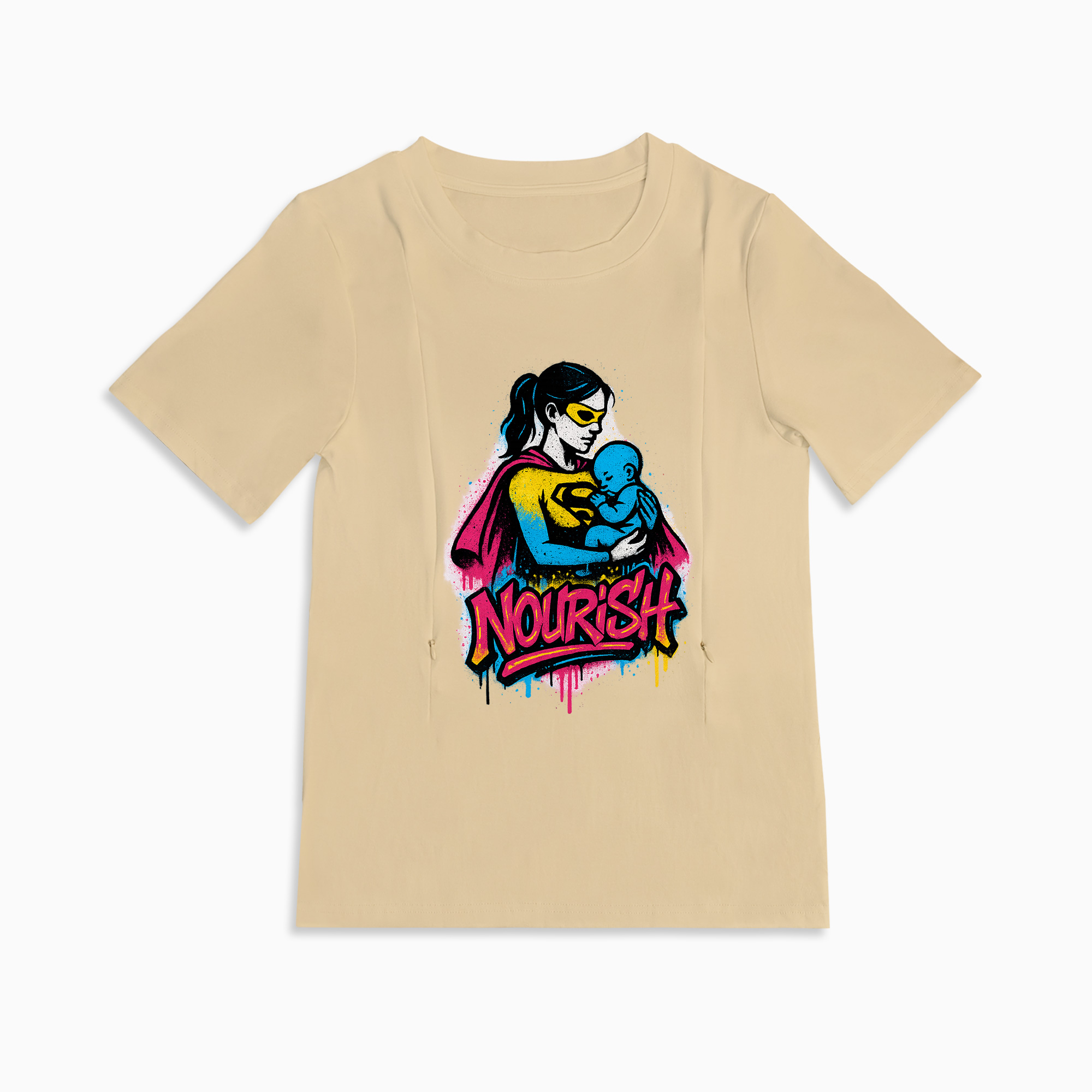 totkeeps | The Nourish Zipper Tee for Easy Breastfeeding