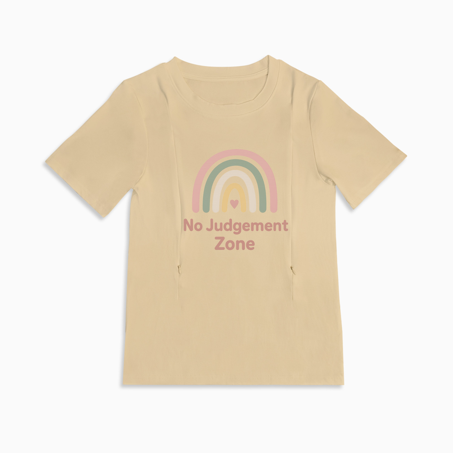 "No Judgement Zone" Tee | The Perfect Zippered Shirt for Nursing