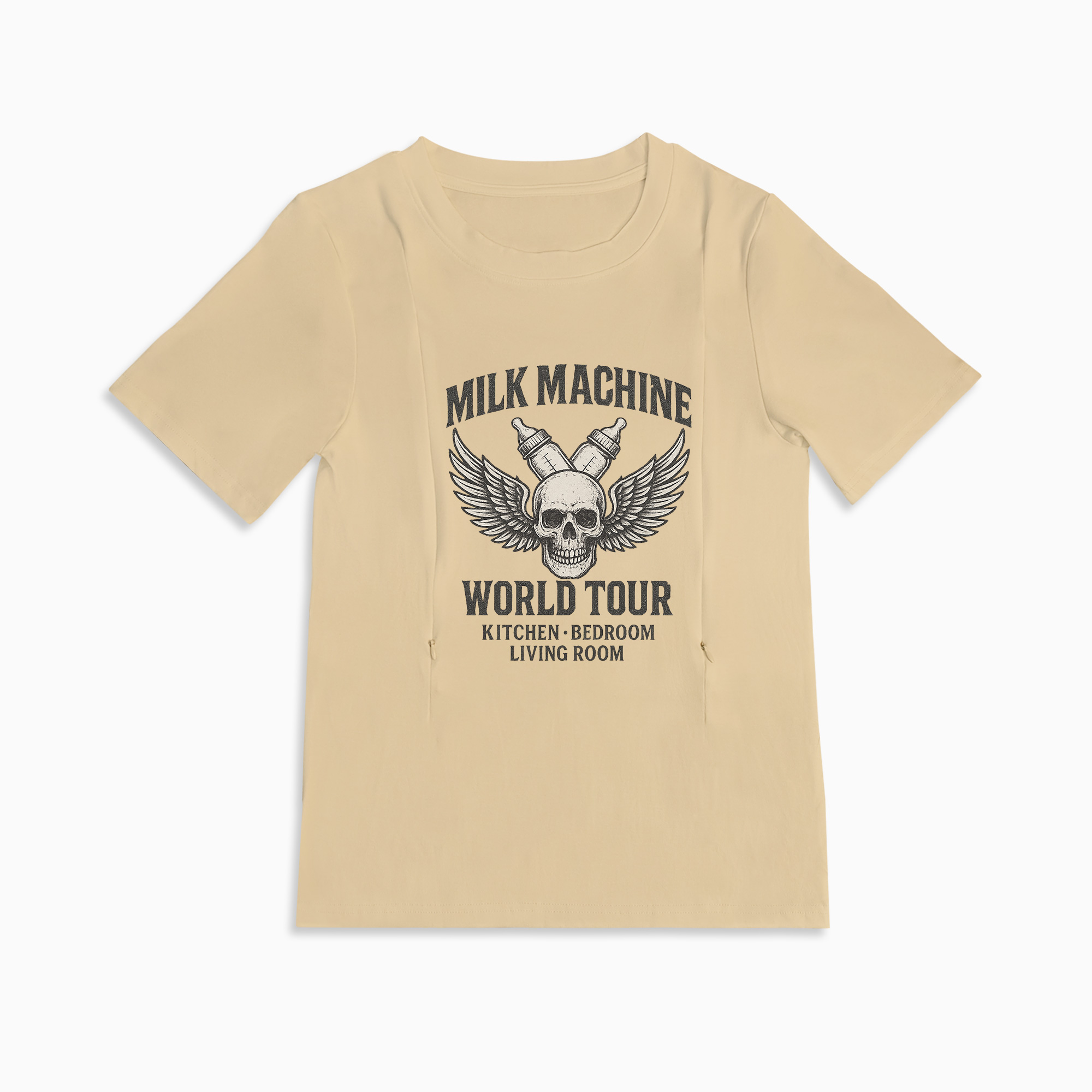 New Mom Gift | I Make Milk Zipper Nursing T-Shirt by Totkeeps