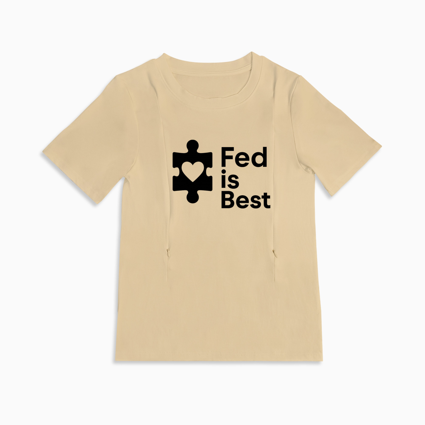 Totkeeps "Fed Is Best" Tee | The Perfect Zipper Nursing Shirt
