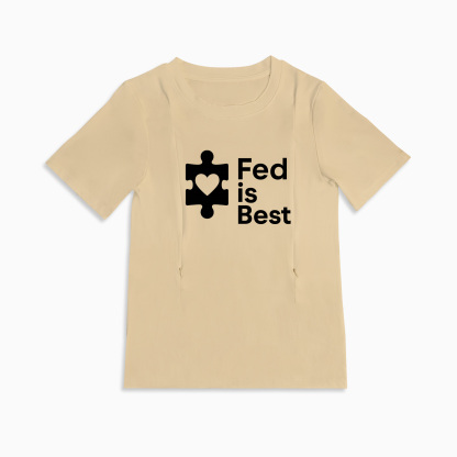 Totkeeps "Fed Is Best" Tee | The Perfect Zipper Nursing Shirt