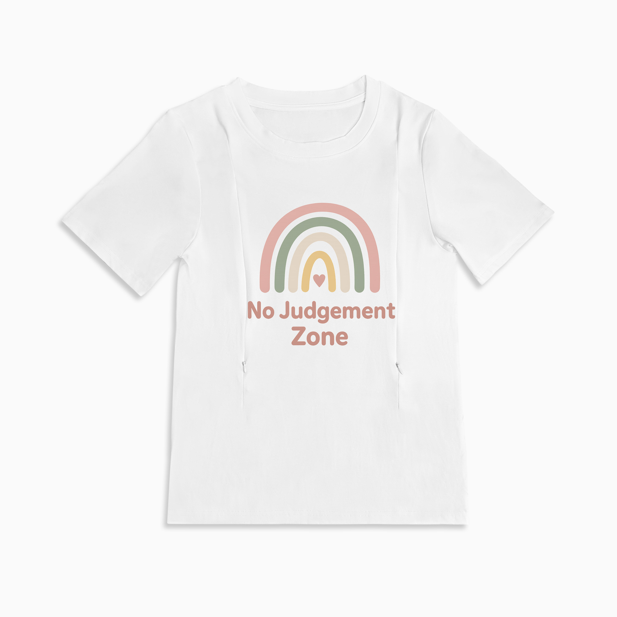 "No Judgement Zone" Tee | The Perfect Zippered Shirt for Nursing