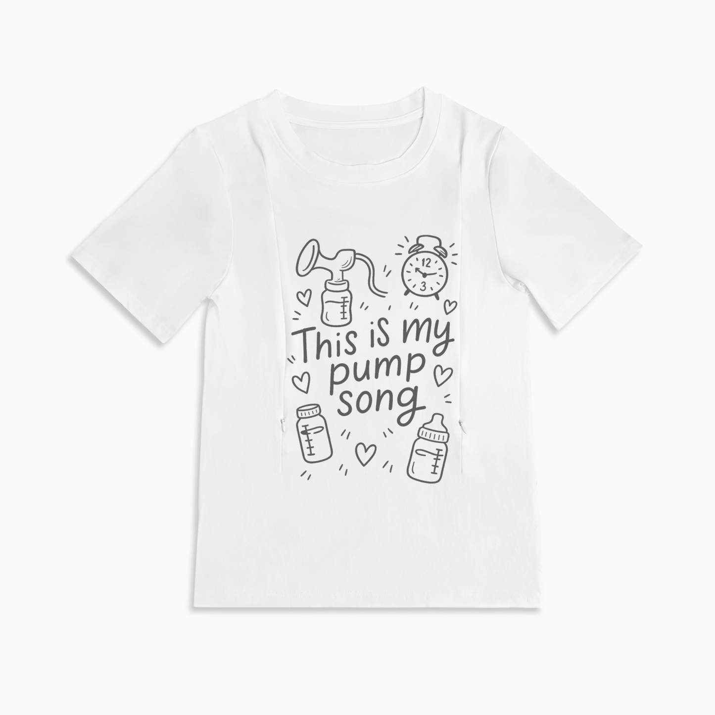 Gift for Pumping Mom | Pump Like a Mother Zipper T-Shirt