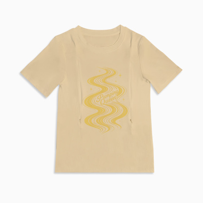 totkeeps Nursing Wear | The "Pumping Queen" Zipper Tee for Moms