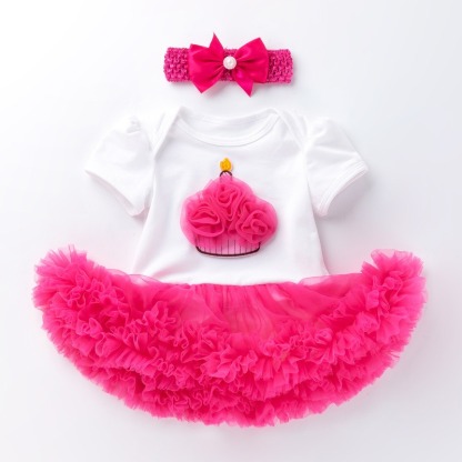 3pcs Baby Girl Tutu Dresses Set