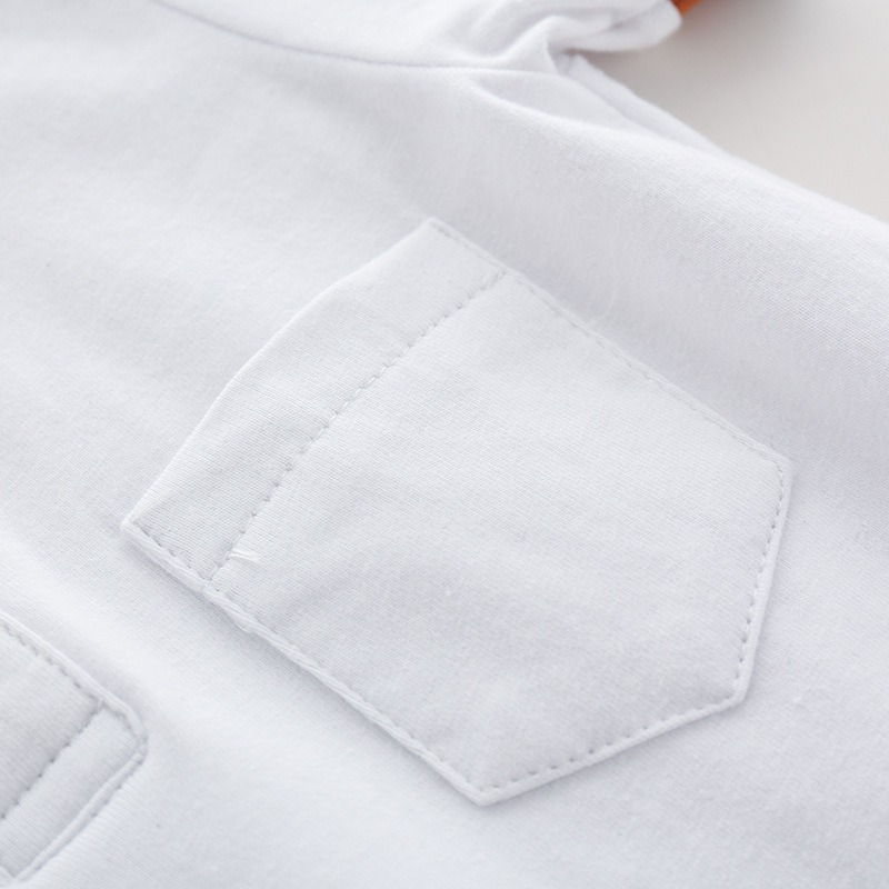 Baby Boy Short-Sleeve Button-Down Jumpsuits