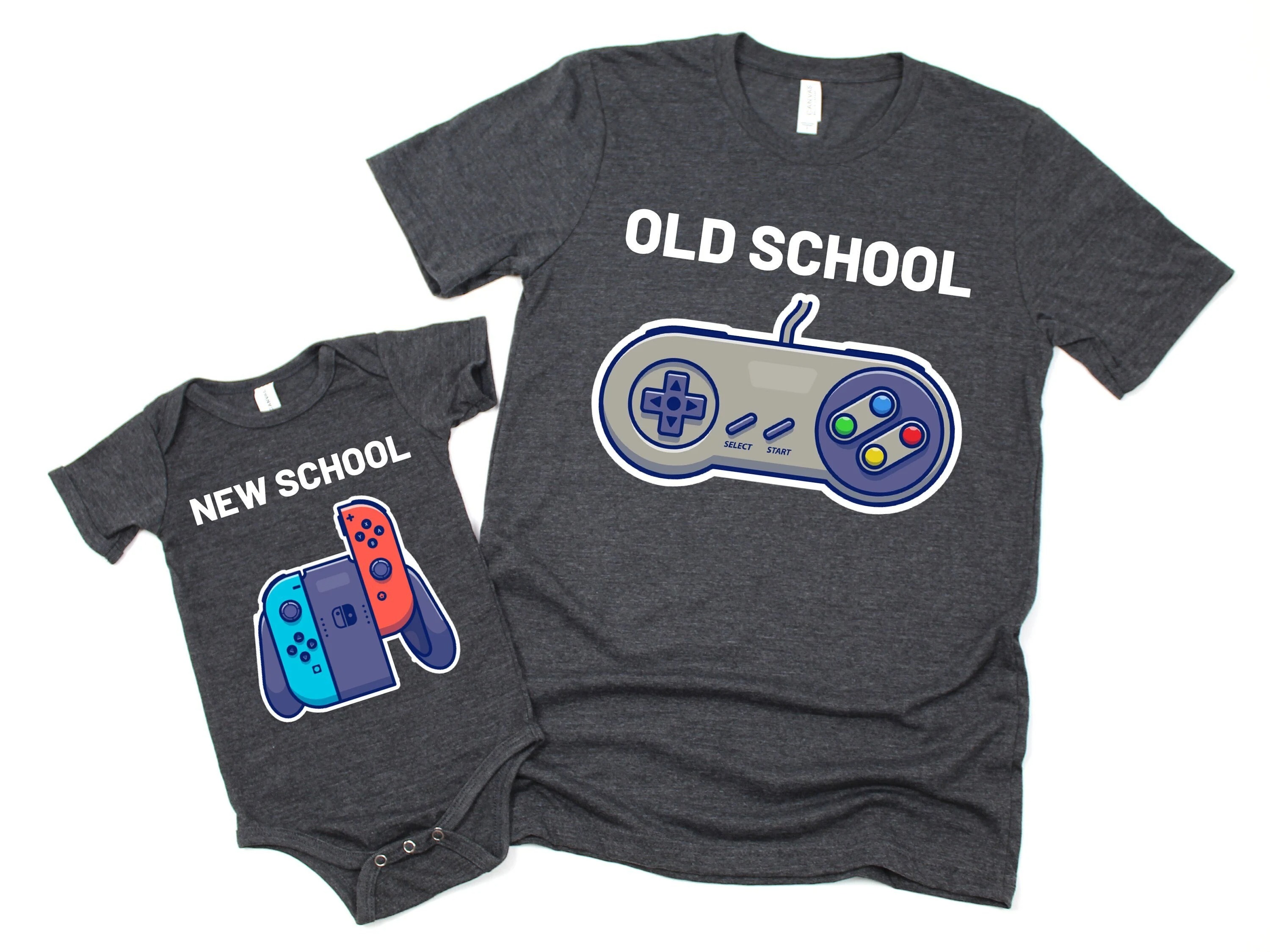 Father'S Day Family Matching T Shirt Old School New School fathers day gift