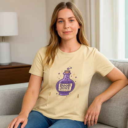 Nursing T-Shirt for Moms | Fun Boob Juice Graphic | Ult | brand