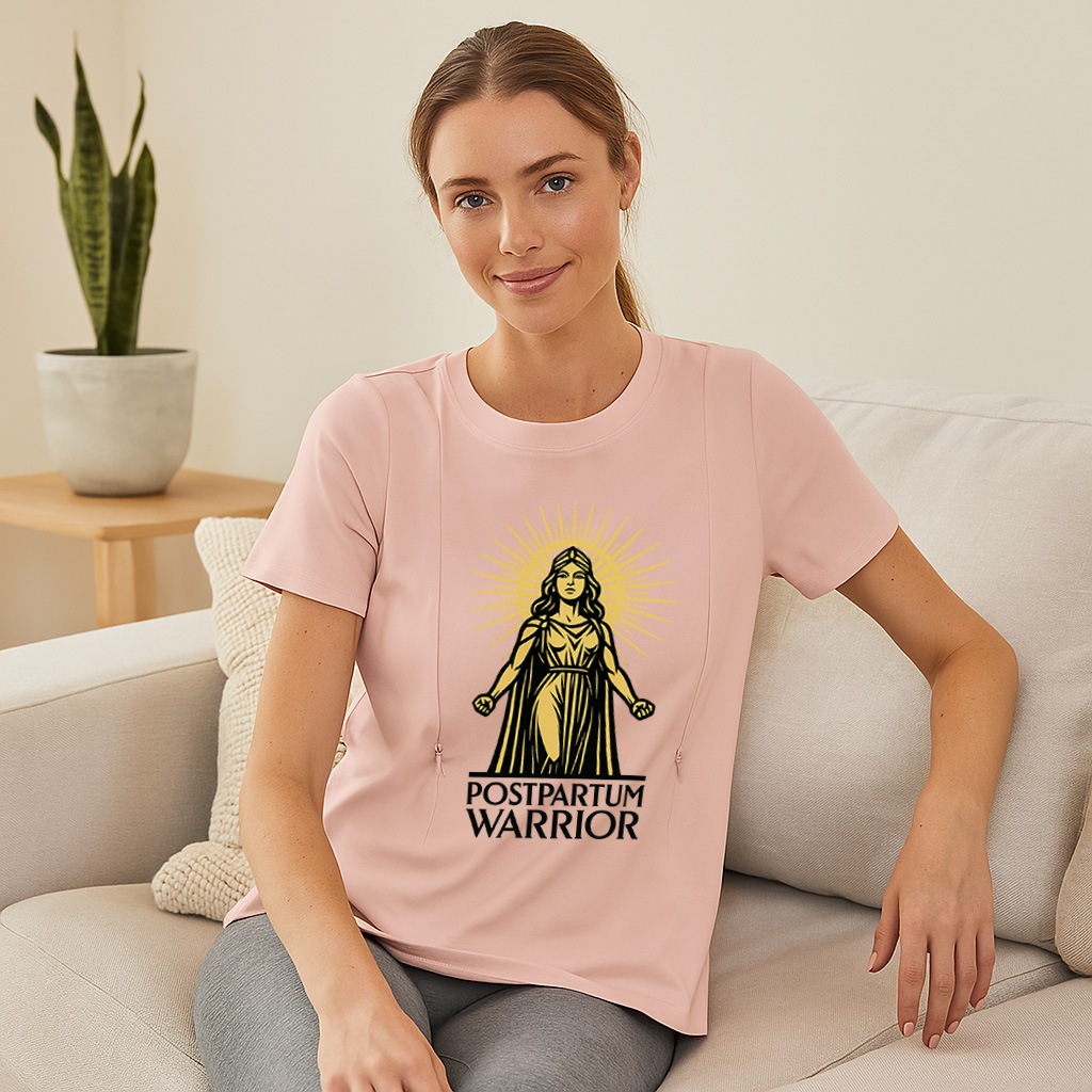 Soft Cotton Breastfeeding Shirt | Postpartum Warrior |  | brand