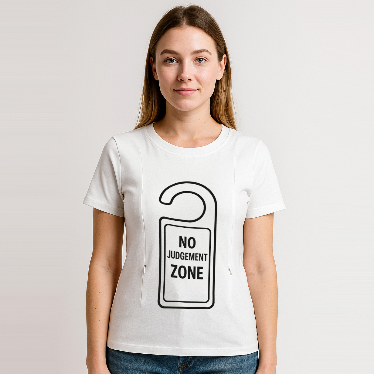 Totkeeps Nursing Wear | "No Judgement Zone" T-Shirt | S | brand