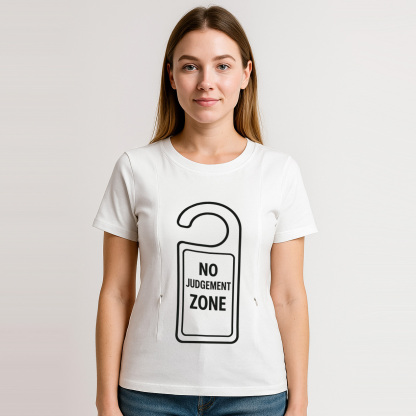 Totkeeps Nursing Wear | "No Judgement Zone" T-Shirt | S | brand