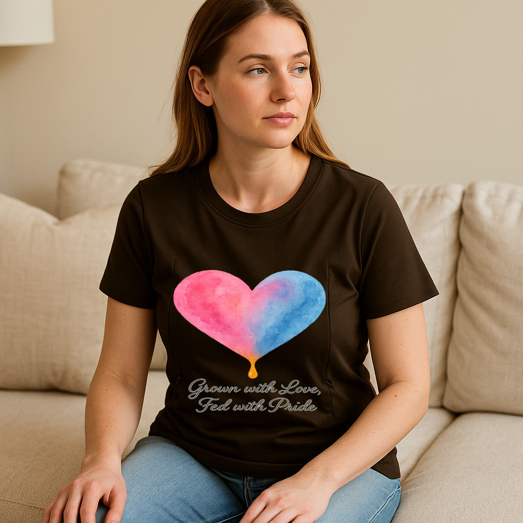 Totkeeps "Fed with Pride" Nursing Shirt | Soft Cotton & | brand