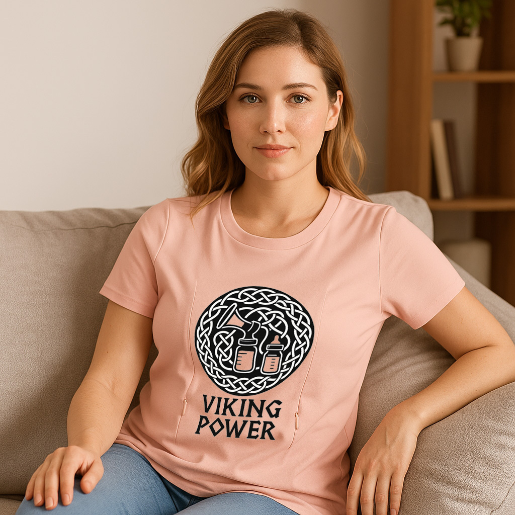 Empowering Pumping Tee | "Pump Like a Mother" with Side | brand