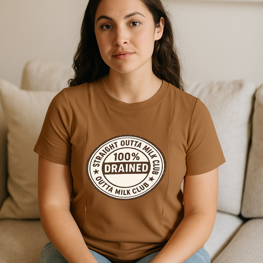 Totkeeps Nursing Wear | Straight Outta Milk Tee with Hi | brand