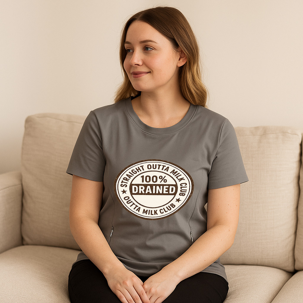 Totkeeps Nursing Wear | Straight Outta Milk Tee with Hi | brand