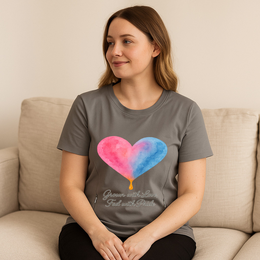 Totkeeps "Fed with Pride" Nursing Shirt | Soft Cotton & | brand