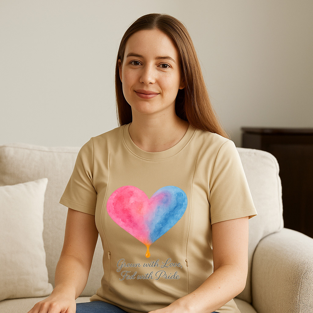 Totkeeps "Fed with Pride" Nursing Shirt | Soft Cotton & | brand