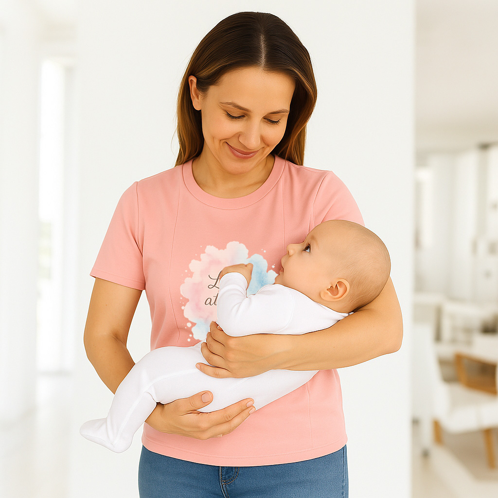 Totkeeps "Love at First Sip" Nursing Shirt | Soft Cotto | brand