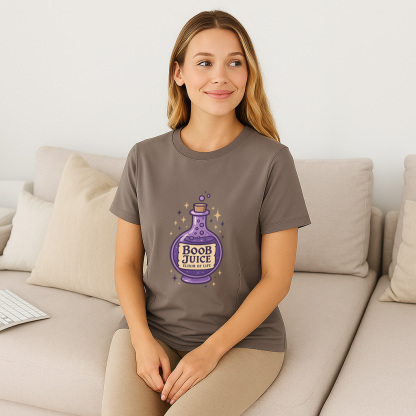 Nursing T-Shirt for Moms | Fun Boob Juice Graphic | Ult | brand