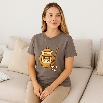 Cheeky Breastfeeding Tee with Side Zipper | Boob Juice  | brand