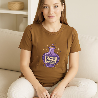 Nursing T-Shirt for Moms | Fun Boob Juice Graphic | Ult | brand