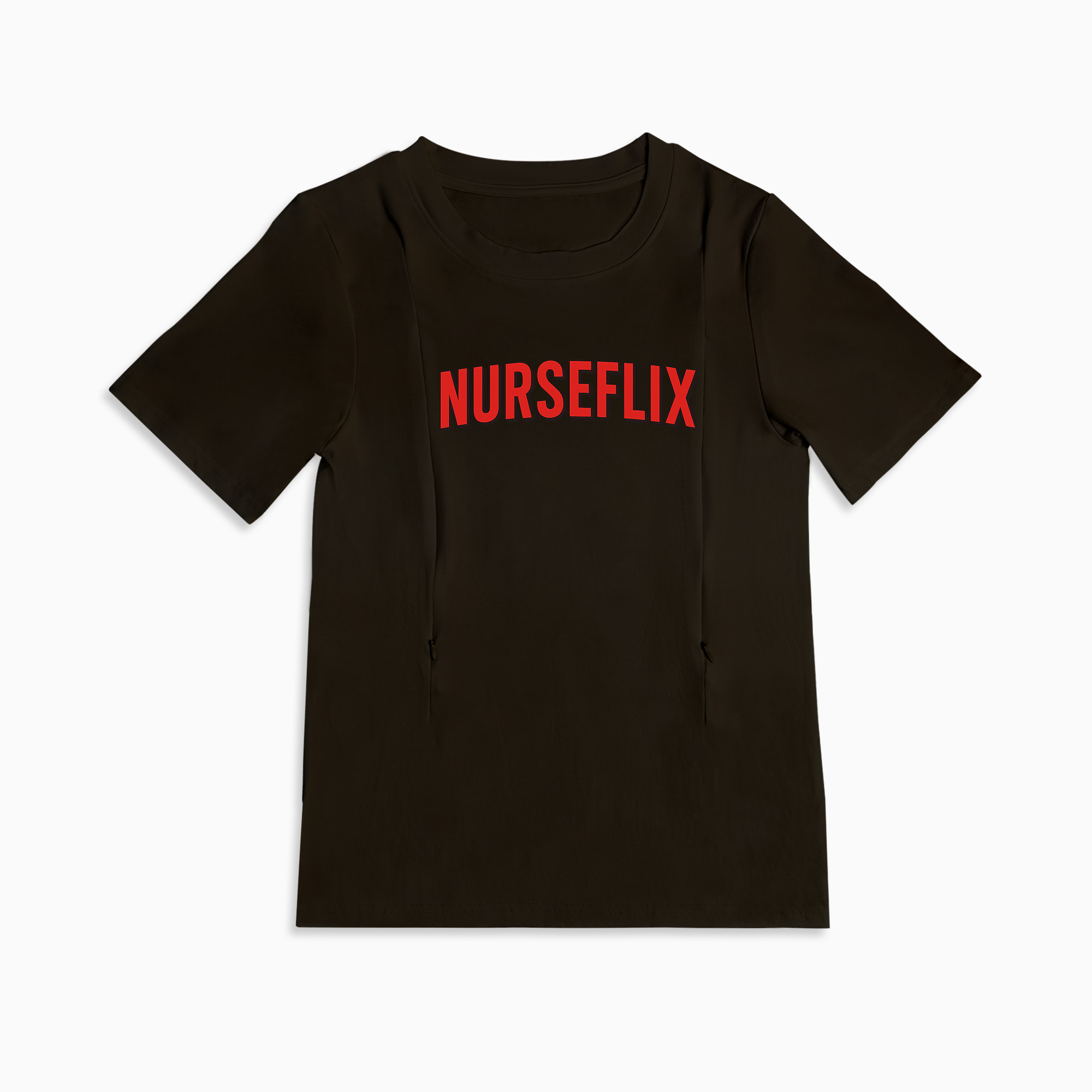 Totkeeps Nursing Wear | Netflix & Nurse Tee with Invisible Side Zippers