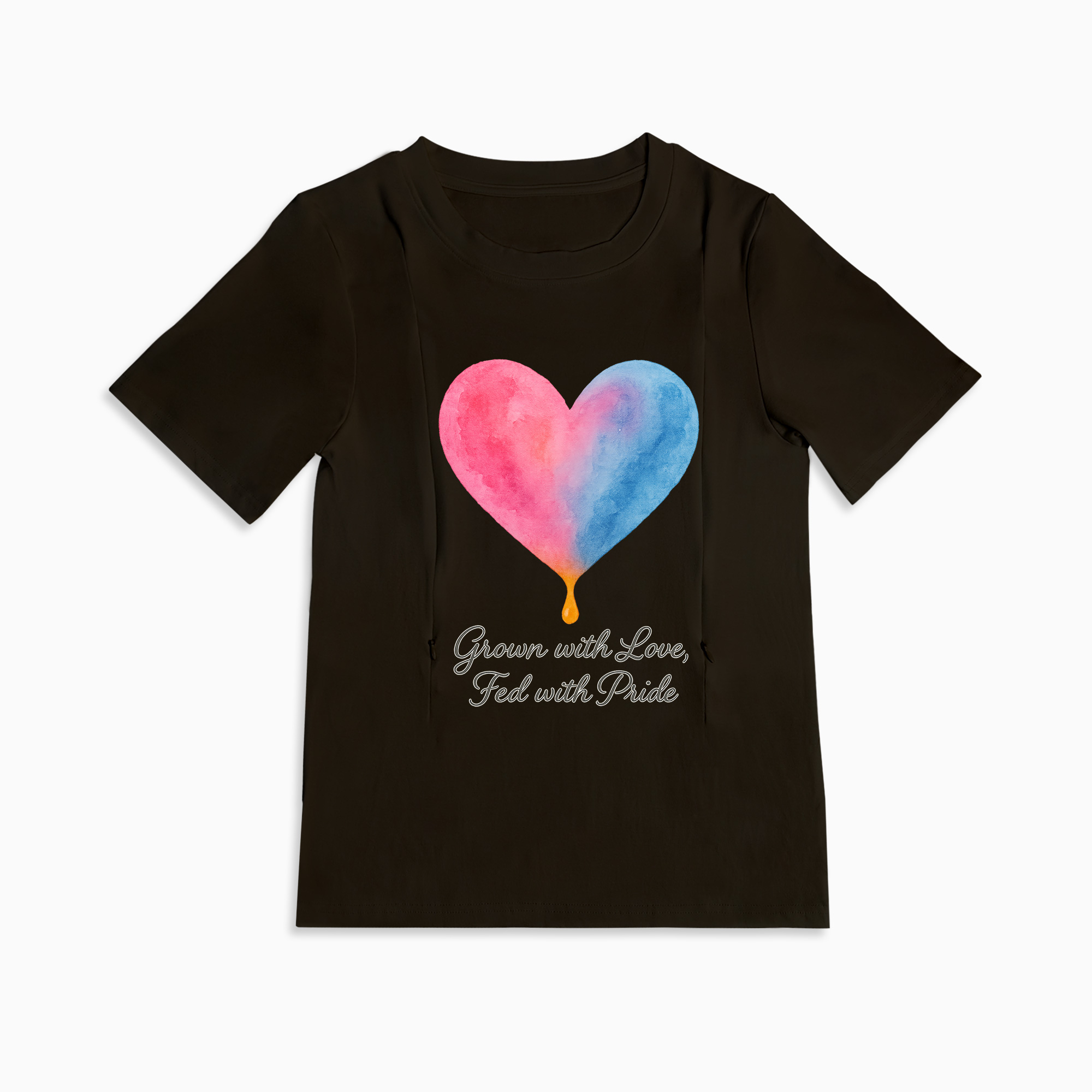Totkeeps "Fed with Pride" Nursing Shirt | Soft Cotton & Discreet Zips