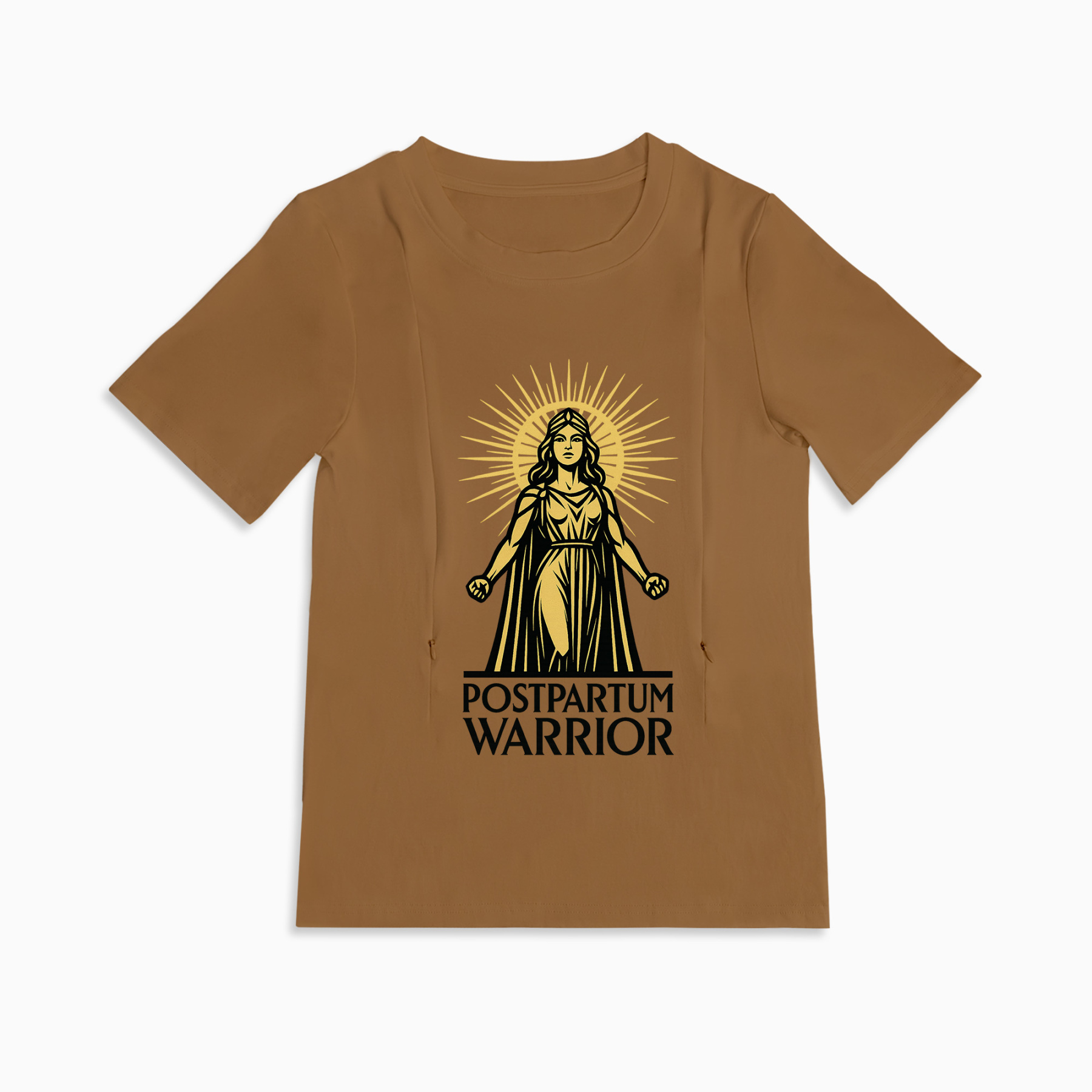 Soft Cotton Breastfeeding Shirt | Postpartum Warrior | totkeeps