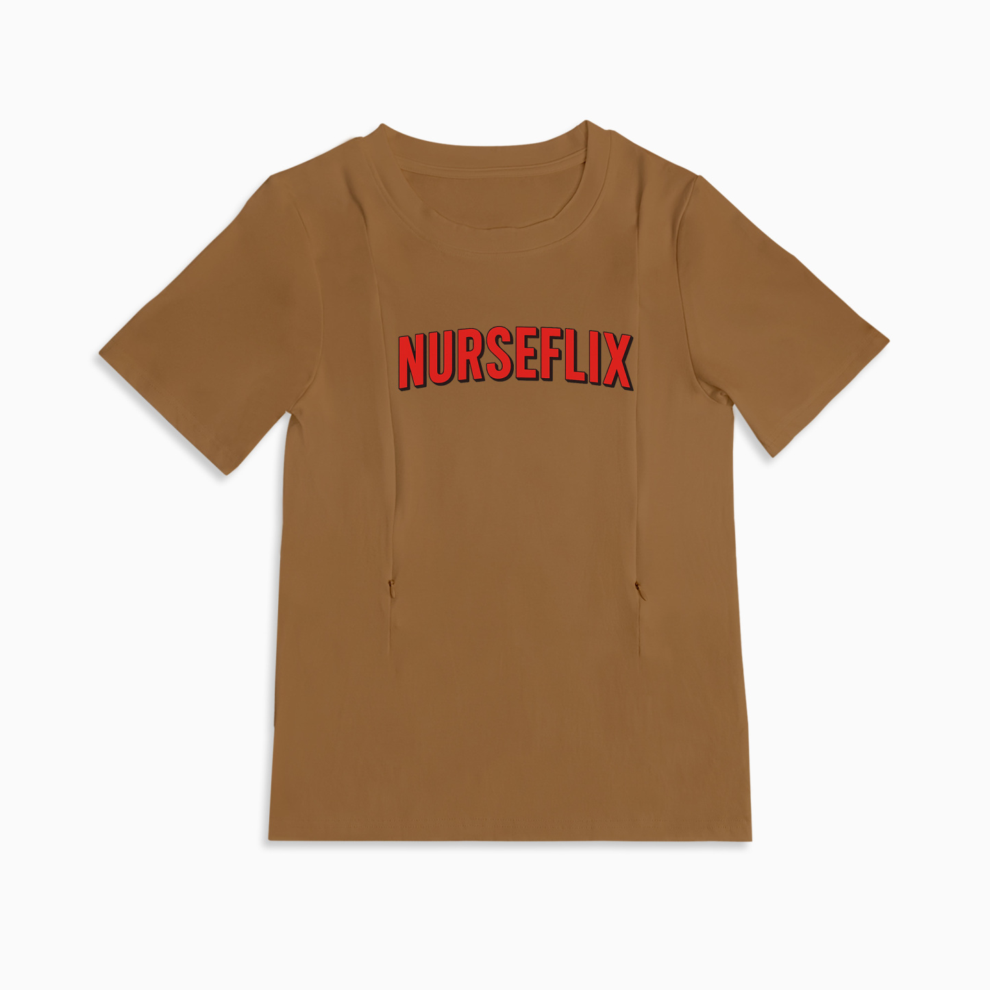 Totkeeps Nursing Wear | Netflix & Nurse Tee with Invisible Side Zippers