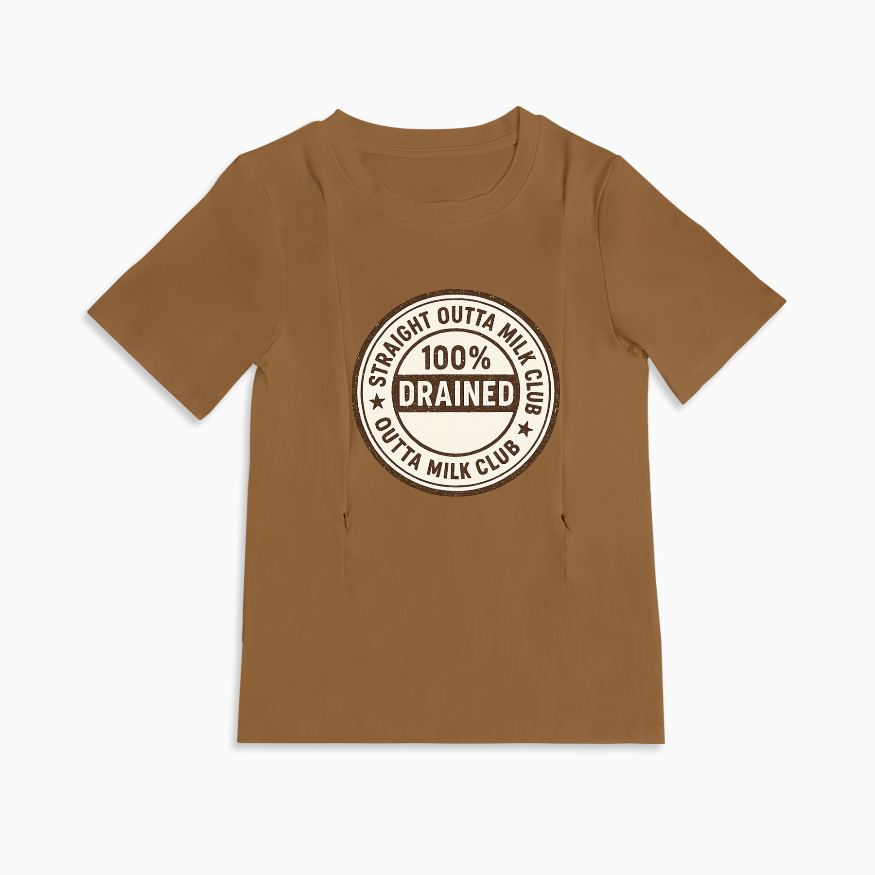 Totkeeps Nursing Wear | Straight Outta Milk Tee with Hidden Zippers