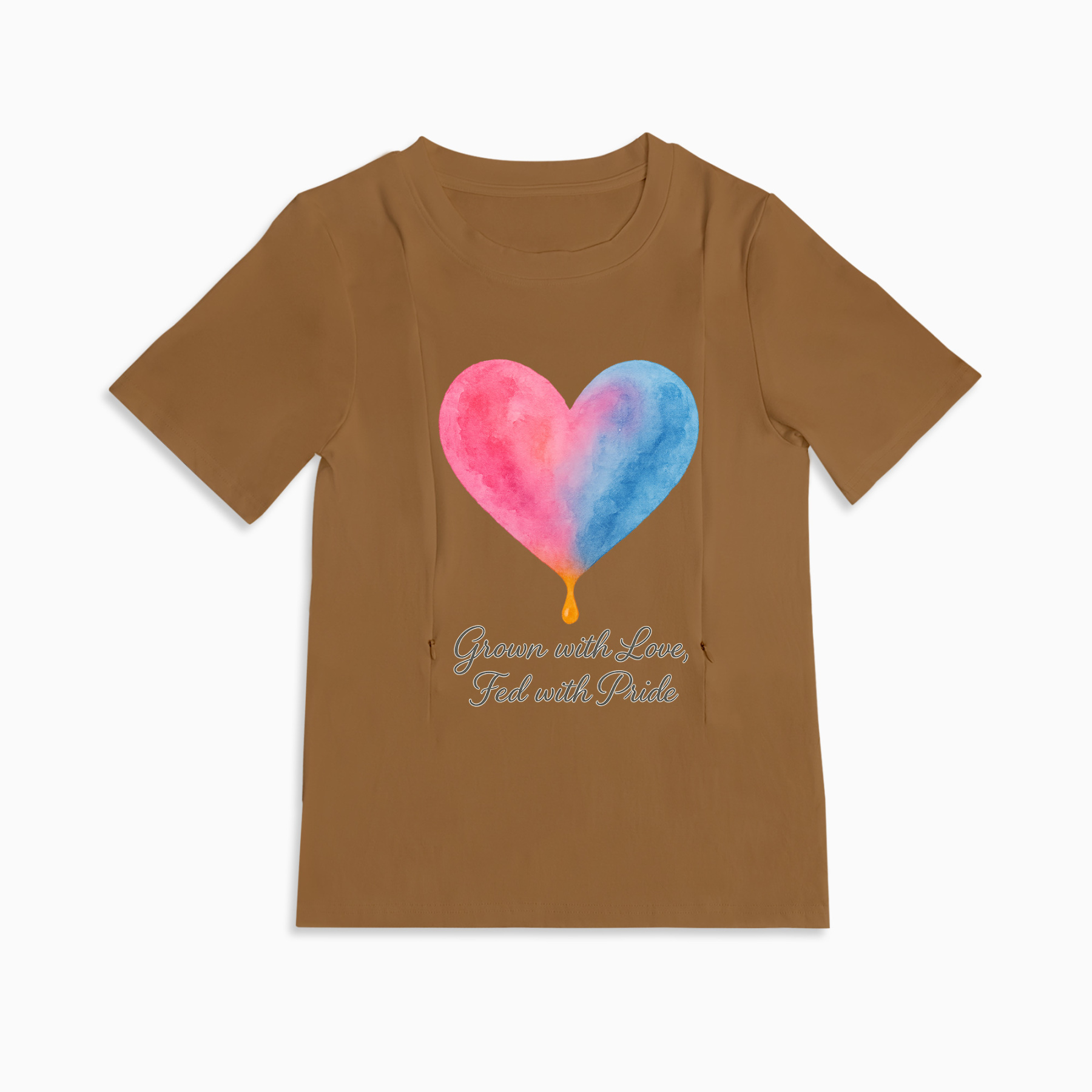 Totkeeps "Fed with Pride" Nursing Shirt | Soft Cotton & Discreet Zips
