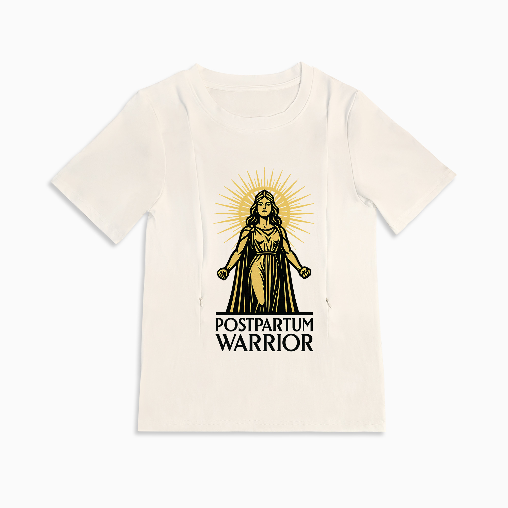 Soft Cotton Breastfeeding Shirt | Postpartum Warrior | totkeeps