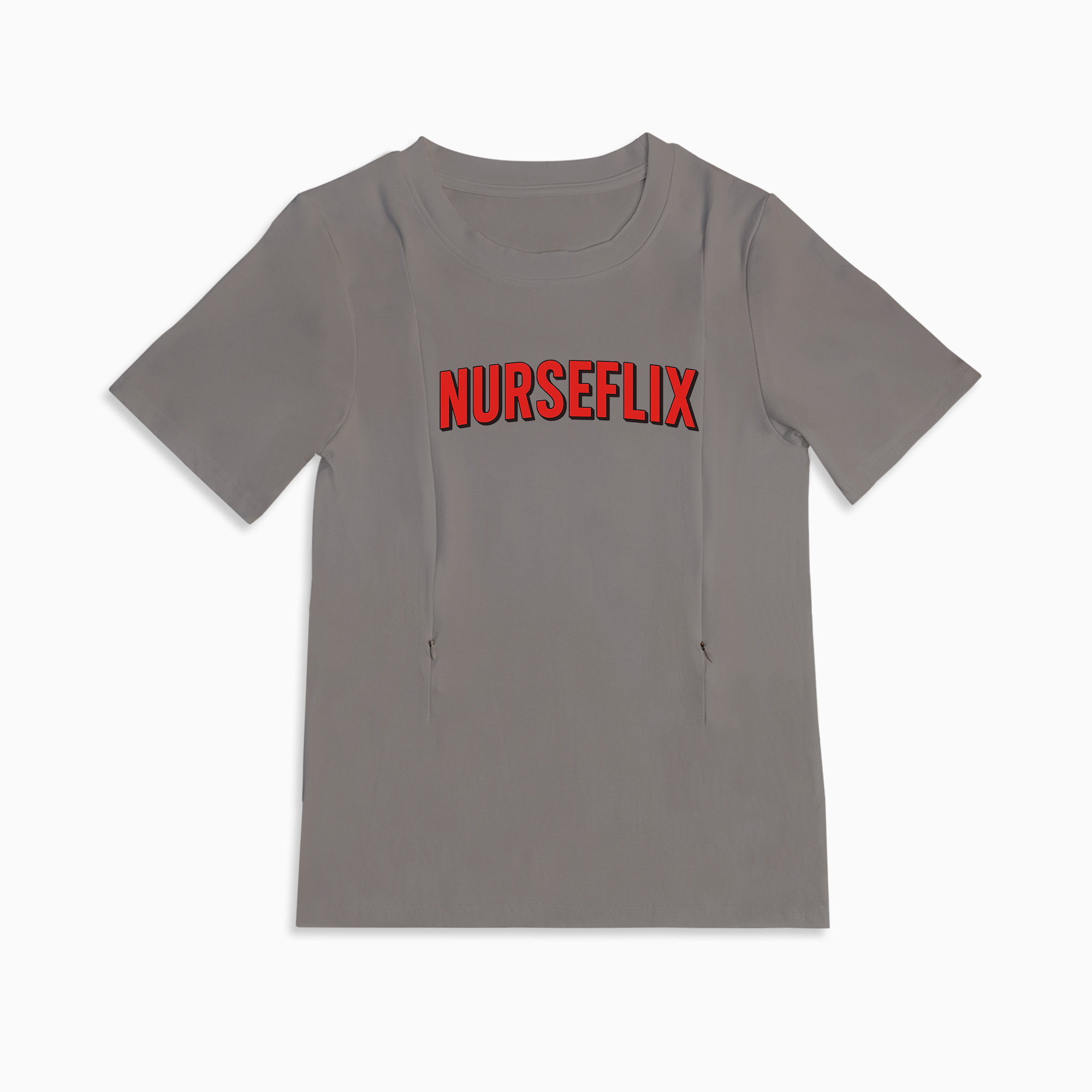 Totkeeps Nursing Wear | Netflix & Nurse Tee with Invisible Side Zippers