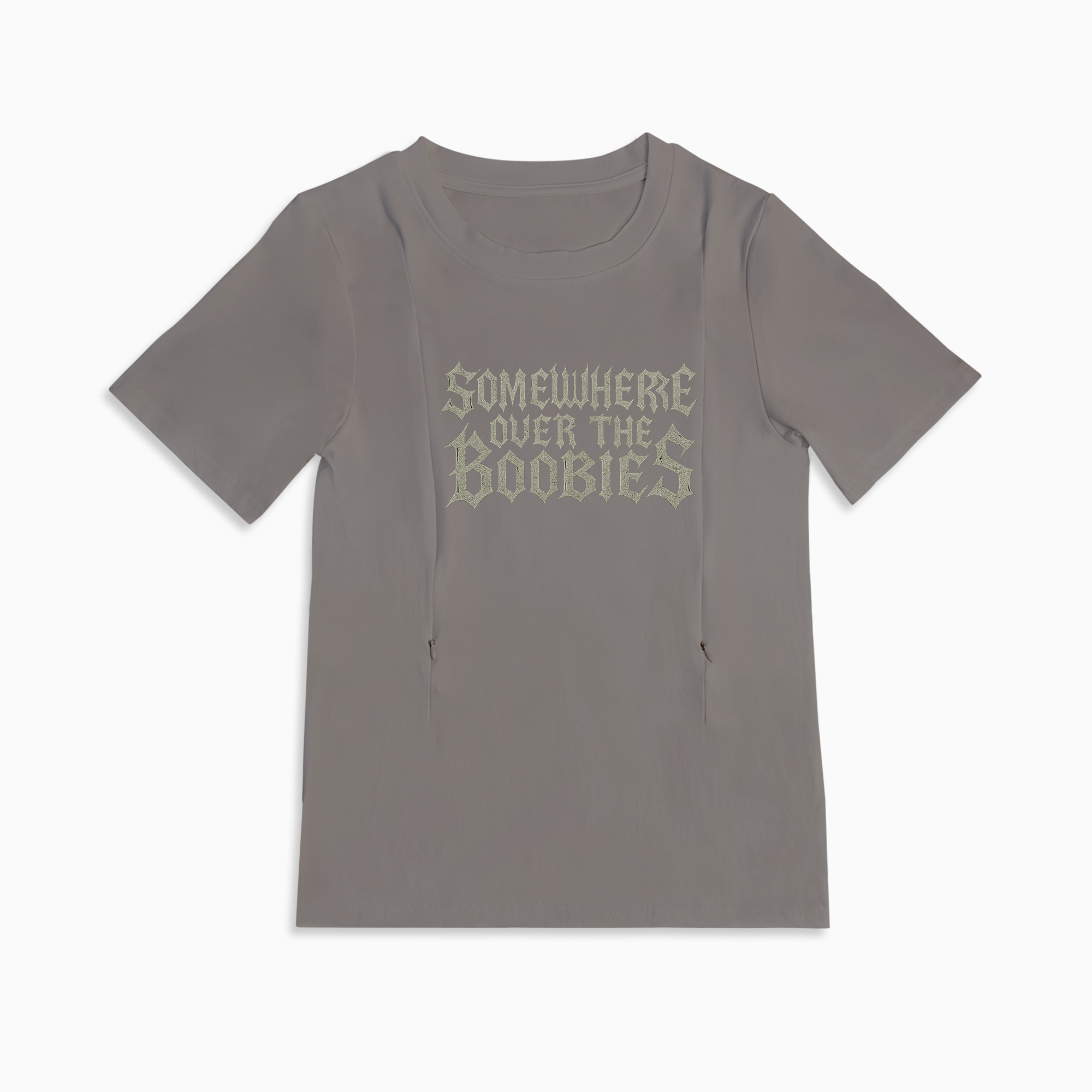 Totkeeps Funny Nursing Wear | "Somewhere Over the Boobies" Tee