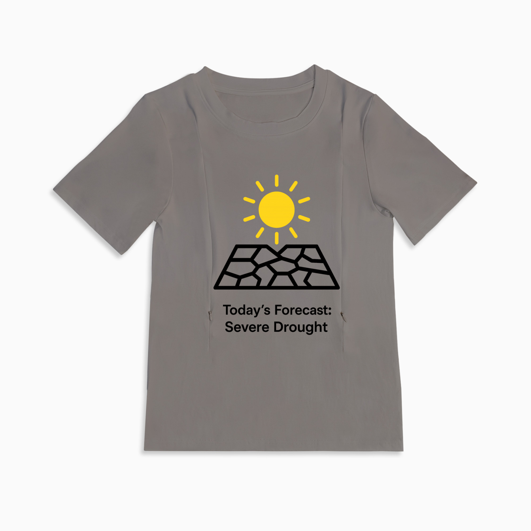 Mom Life Nursing Top | "Straight Outta Milk Supply" | Hidden Side Zippers