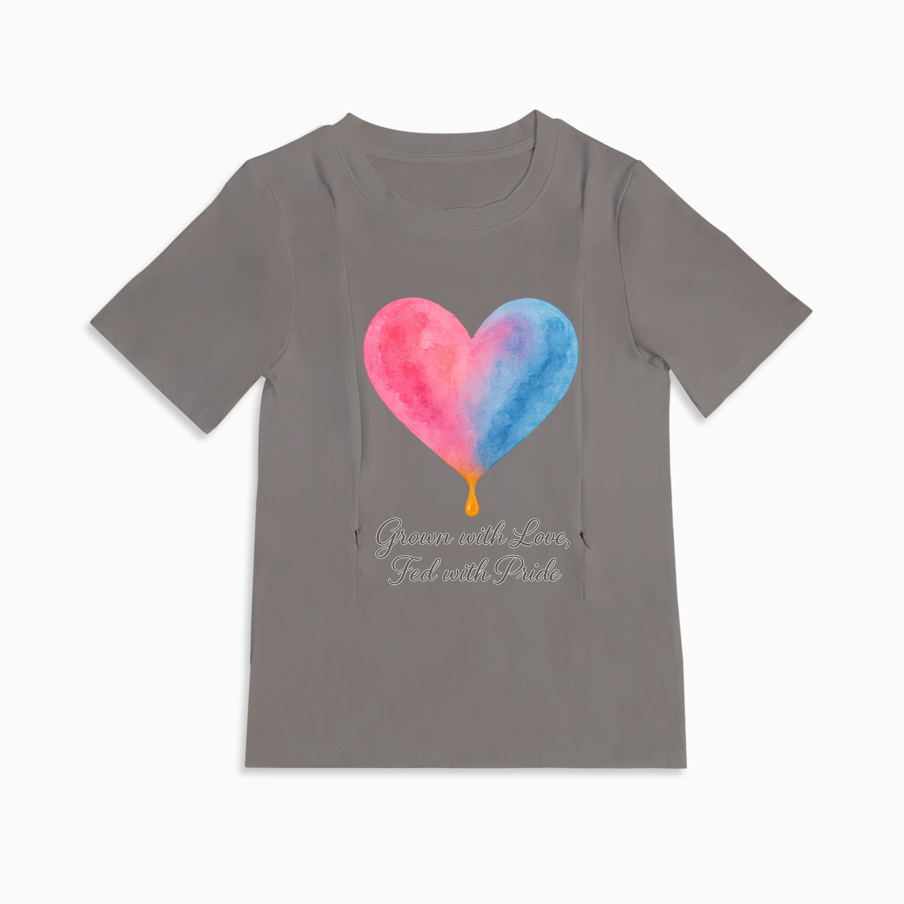 Totkeeps "Fed with Pride" Nursing Shirt | Soft Cotton & Discreet Zips
