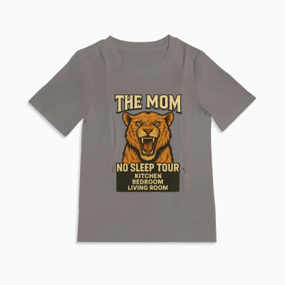 Soft Cotton Mama Tee | "Yes They're Real" Slogan | Side Zip Nursing