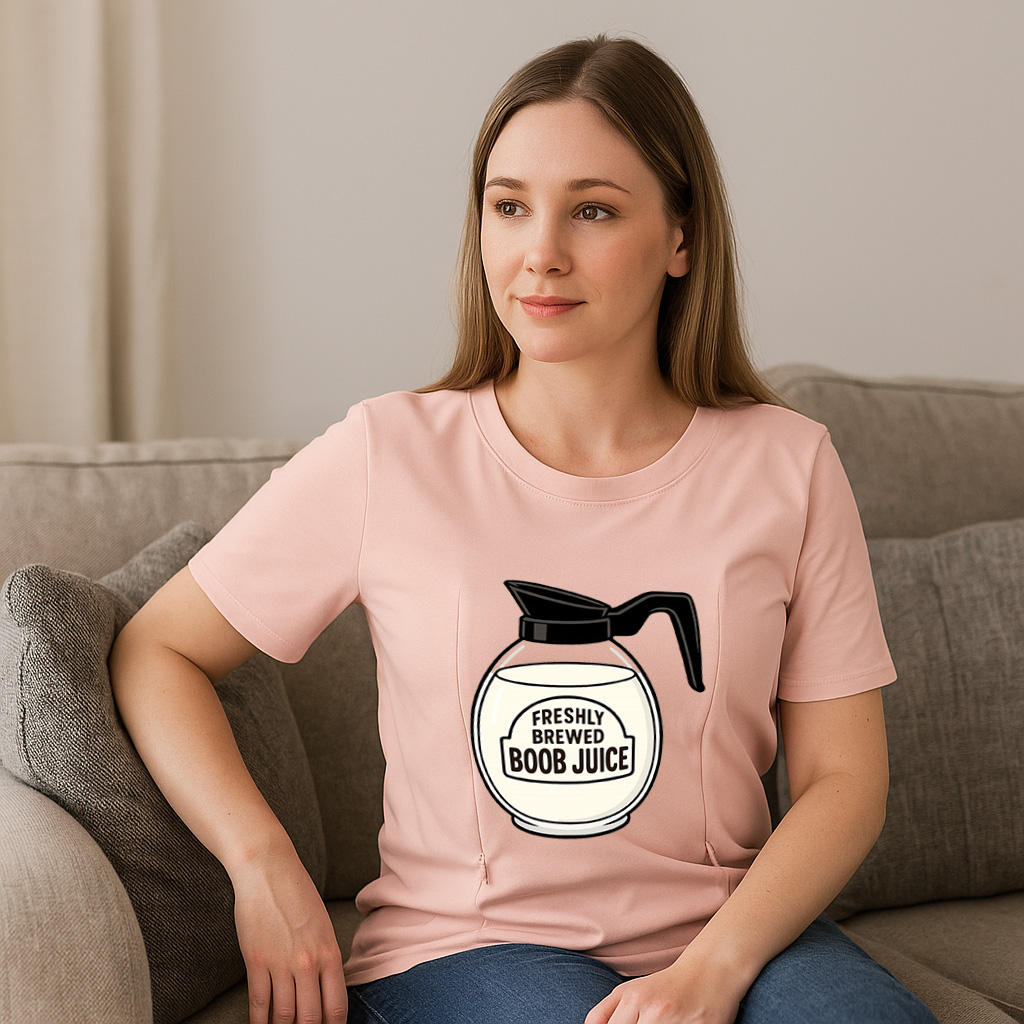 Humorous Nursing Top | Boob Juice Dispenser | Easy Zipp | brand