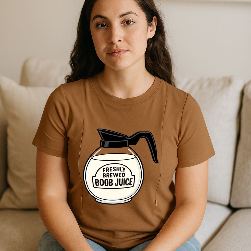 Humorous Nursing Top | Boob Juice Dispenser | Easy Zipp | brand