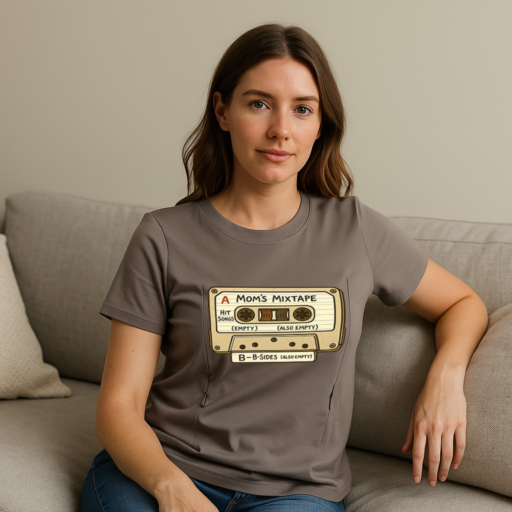 Soft Cotton Breastfeeding T-Shirt | Funny Slogan & Easy | brand