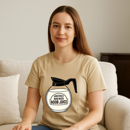 Humorous Nursing Top | Boob Juice Dispenser | Easy Zipp | brand