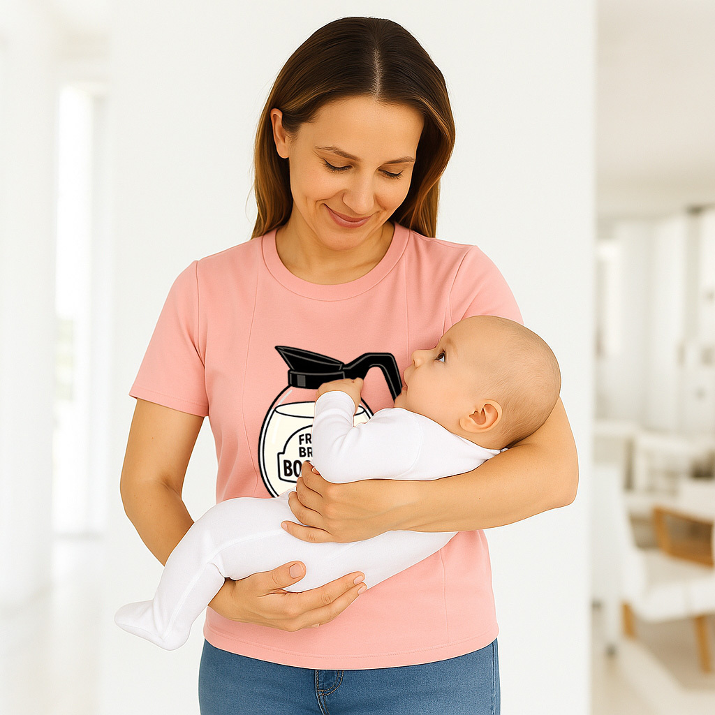 Humorous Nursing Top | Boob Juice Dispenser | Easy Zipp | brand