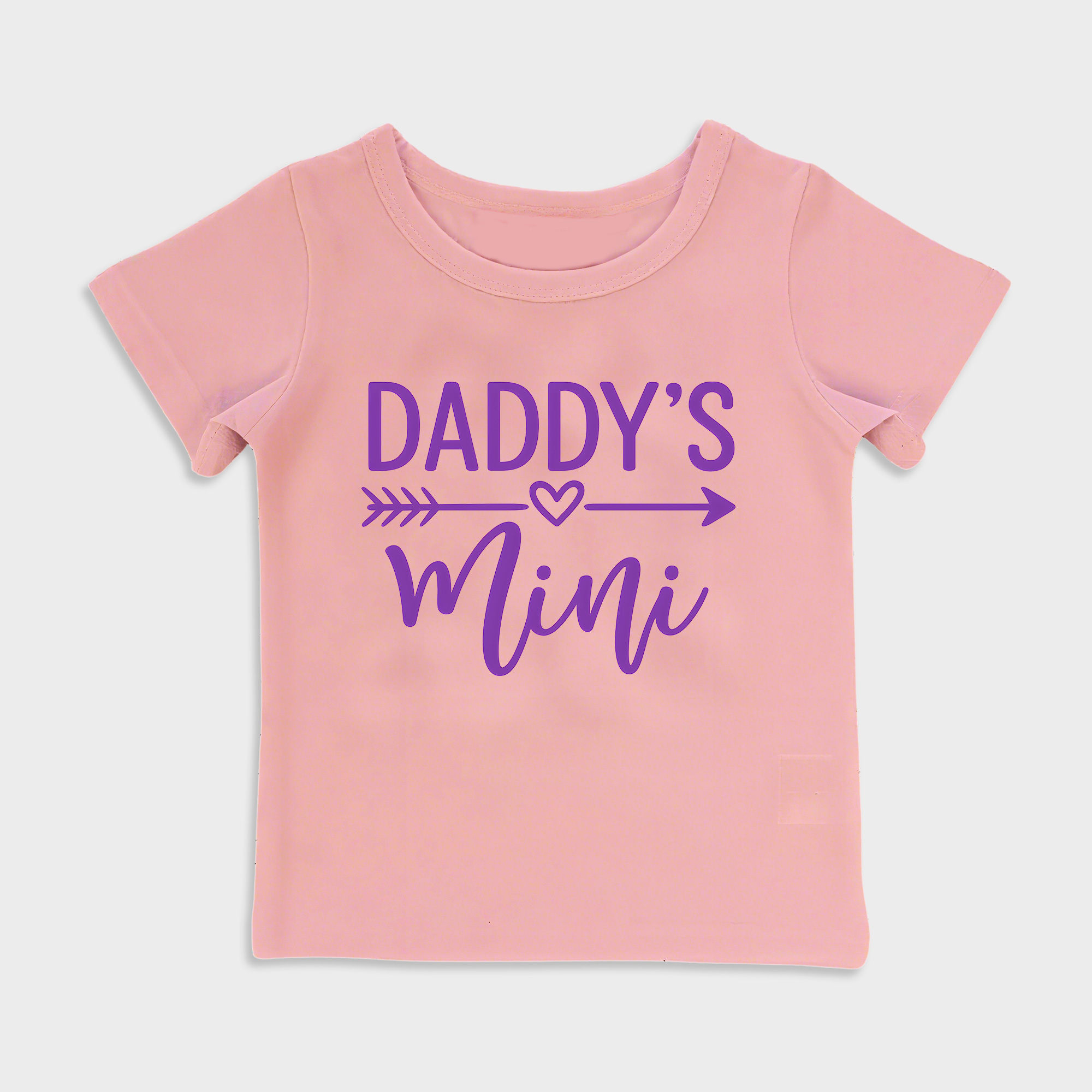 baby shirt - daddys mini purple kids t shirt toddler top pink in pink