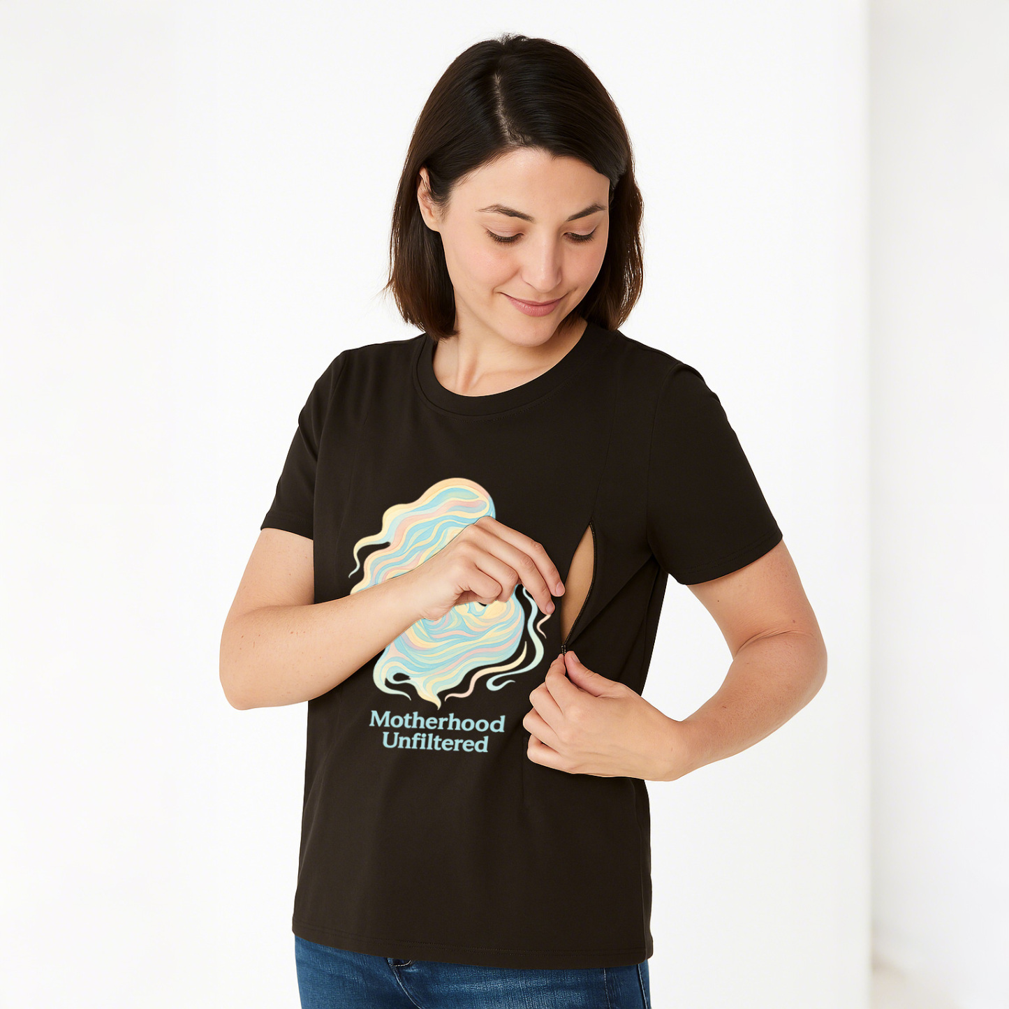 Baby Shower Gift | Motherhood Unfiltered Zipper Nursing | brand