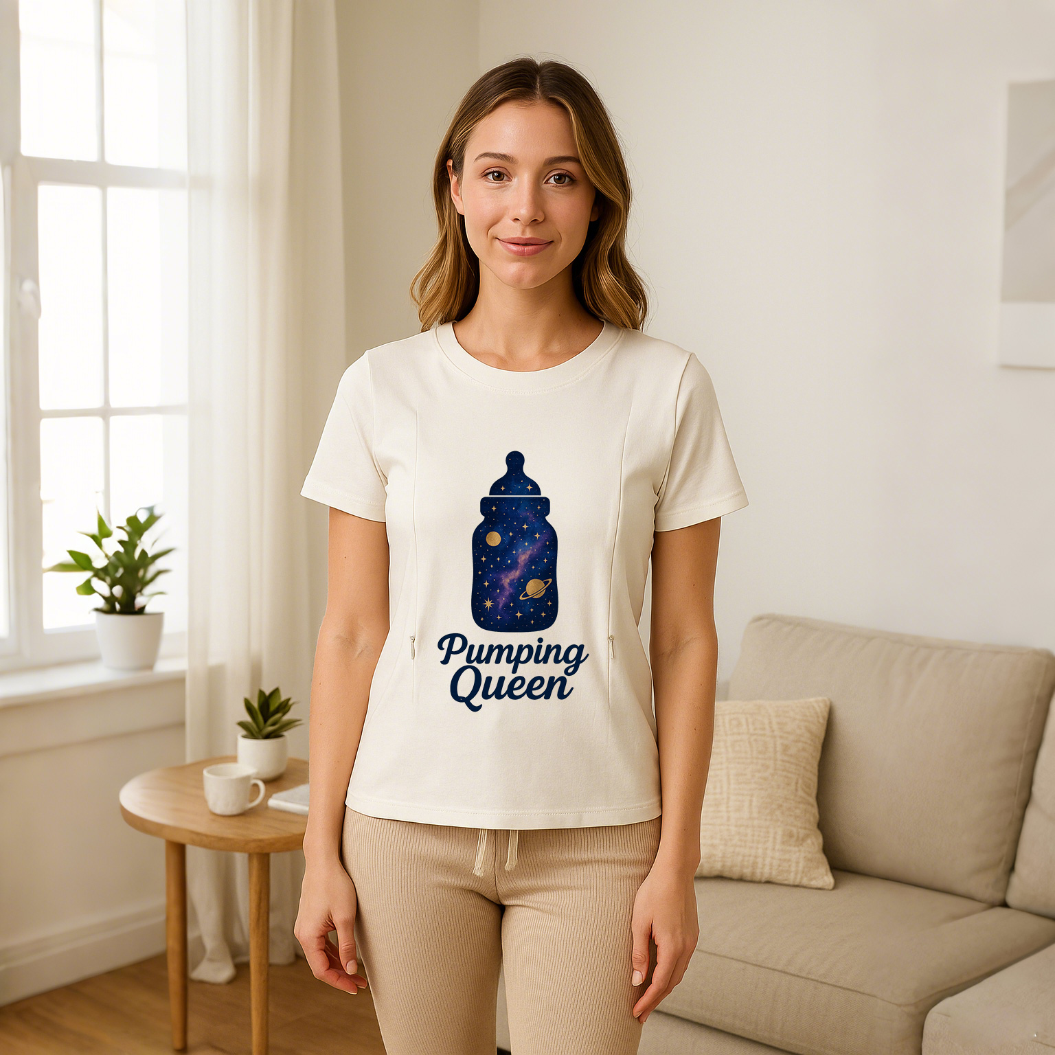 Cotton Pumping Shirt | Funny Pumping Queen Design | Sid | brand