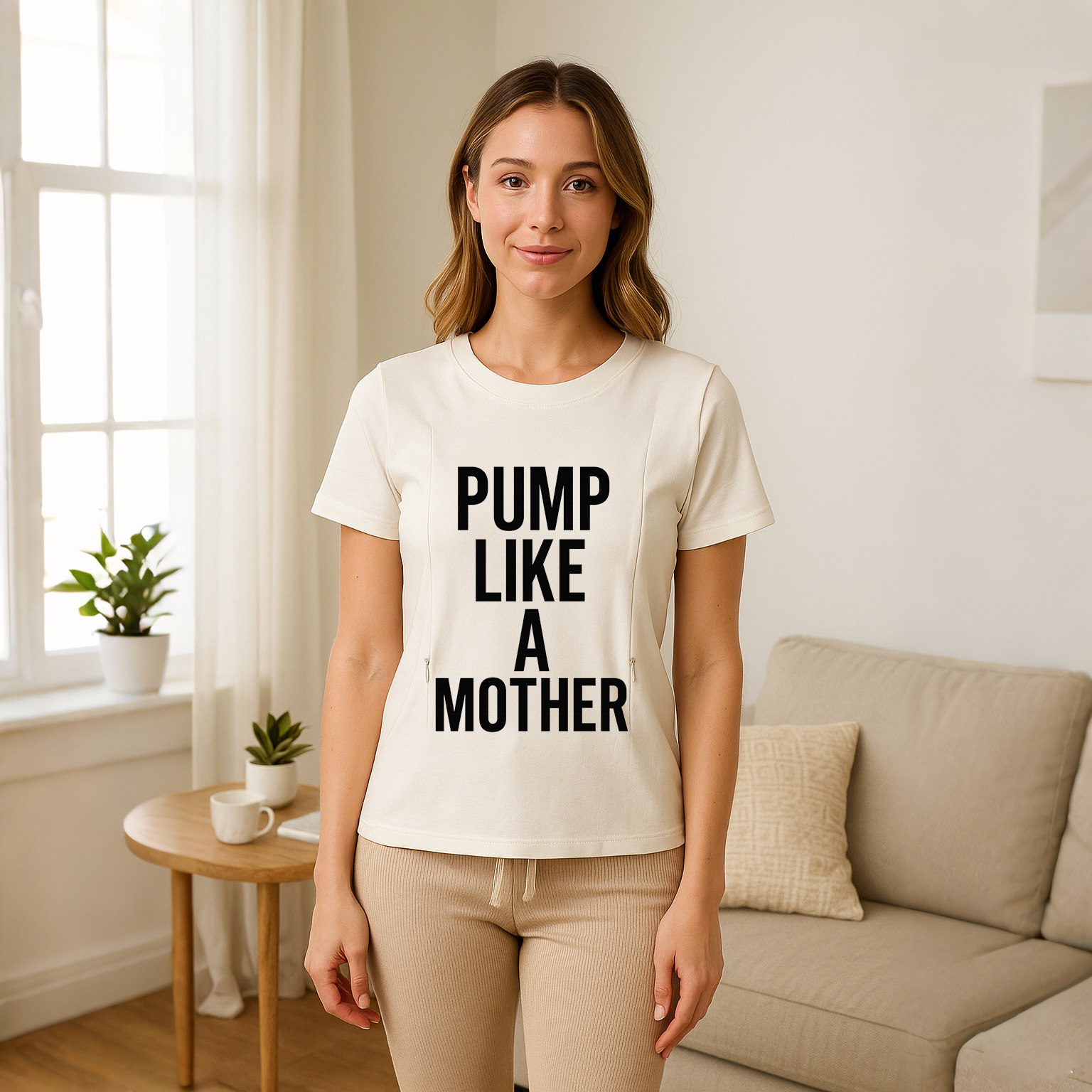 Totkeeps Funny Mom Shirt | Zipper for Easy Nursing & Pumping