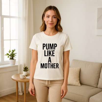 Totkeeps Funny Mom Shirt | Zipper for Easy Nursing & Pumping