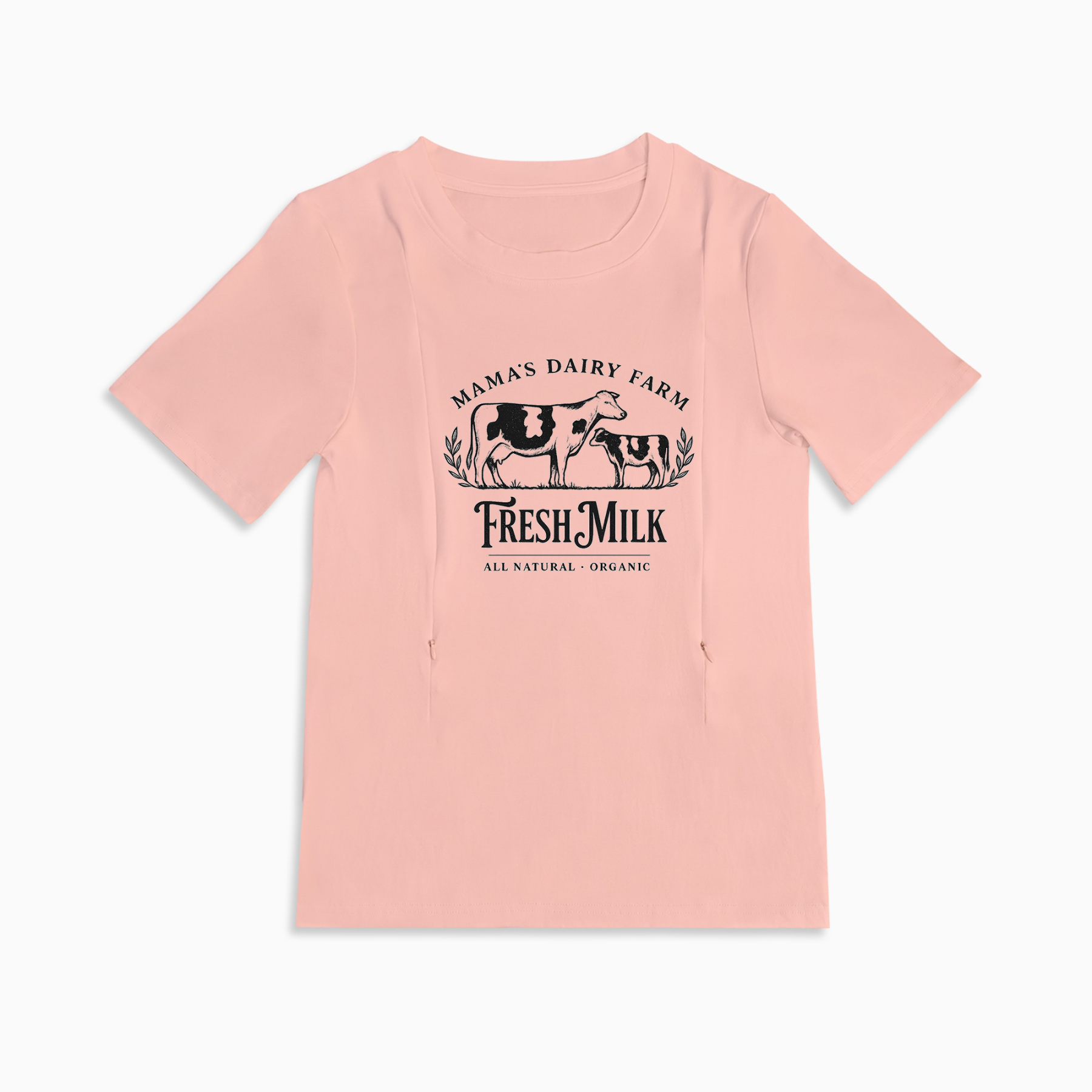 Mom Breastfeeding Nursing T-Shirt - FRESH MILK