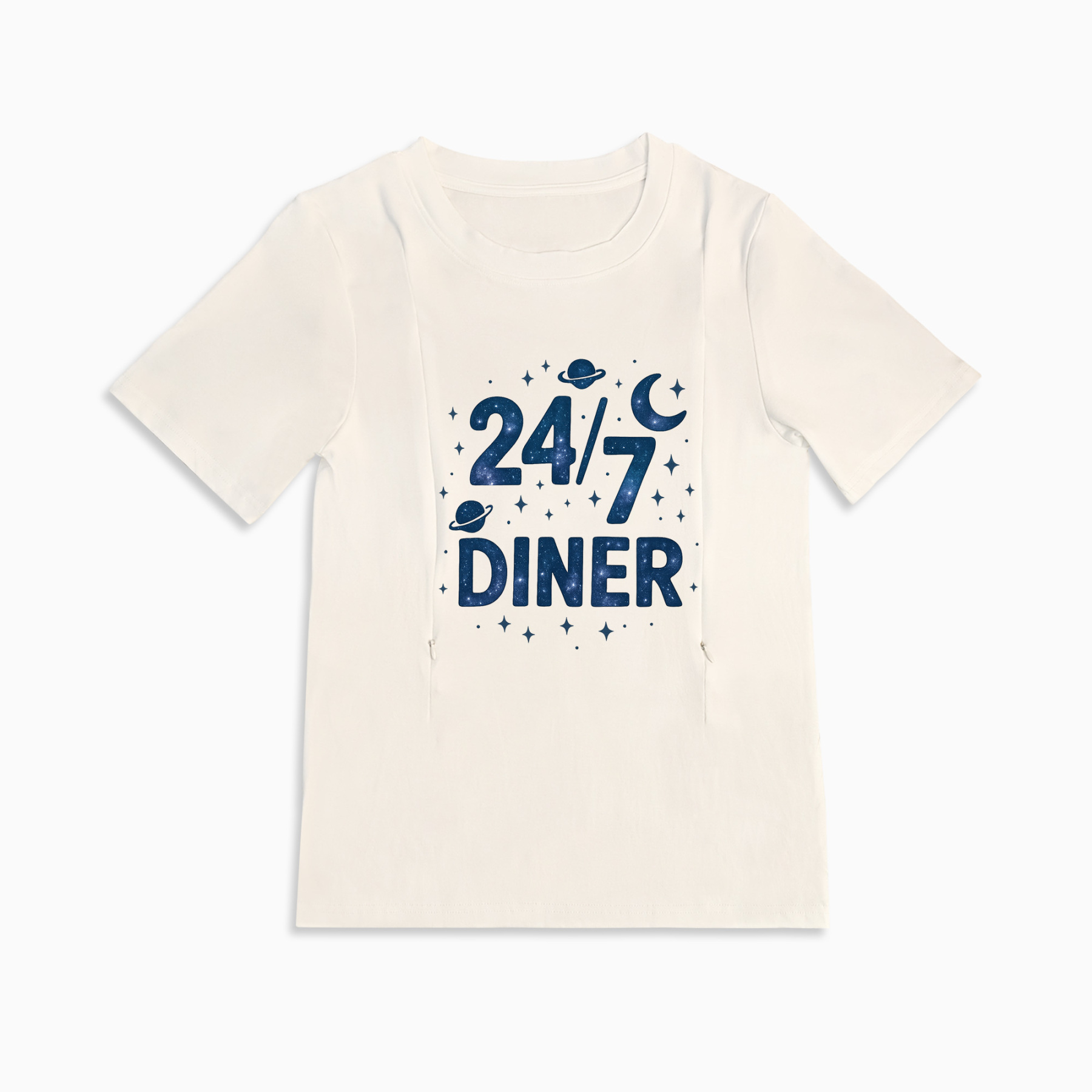 Discreet Zipper Nursing Top | 24/7 Diner | Comfortable | totkeeps